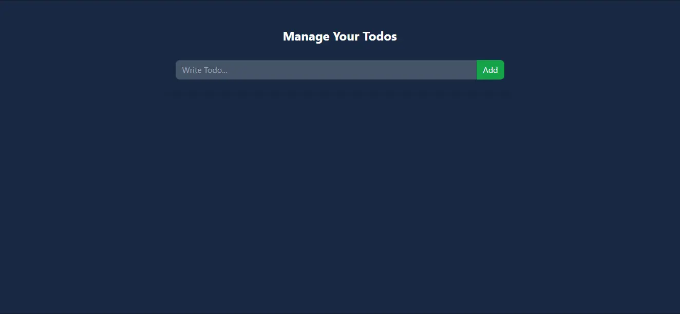 Todo with Context API project screenshot